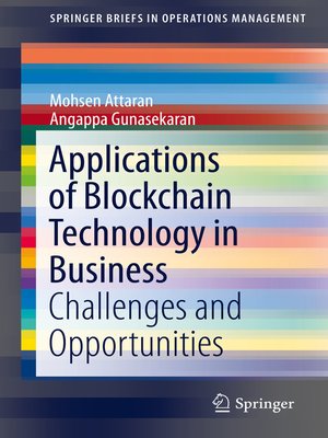 cover image of Applications of Blockchain Technology in Business